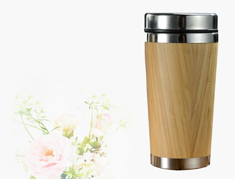 Bamboo Coffee Cup 70mm*130mm 450ml